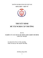 Nghiên cứu xây dựng hệ thống điều khiển mô hình con lắc ngược