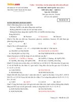 Đề thi thử THPT Quốc gia năm 2017 môn Hóa học THPT Trần Hưng Đạo, TP. Hồ Chí Minh (Lần 1)