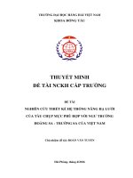 Thiết kế hệ thống nâng hạ lưới của tàu chụp mực phù hợp với ngư trường hoàng sa   trường sa của việt nam
