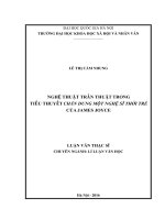 Nghệ thuật trần thuật trong tiểu thuyết chân dung một nghệ sĩ thời trẻ của james joyce 