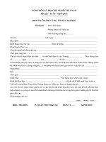 Mẫu đơn xin ôn thi và dự thi Cao học