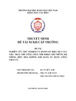 Nghiên cứu thử nghiệm và đánh giá hiệu quả của việc thay thế công chất mới r404a cho những hệ thống điều hòa không khí đang sử dụng công chất cũ
