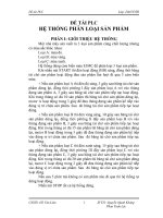 PLC hệ thống phân loại sản phẩm 