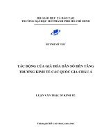 Tác động của già hóa dân số đến tăng trưởng kinh tế các quốc gia châu á 