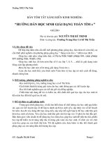 SKKN hướng dẫn học sinh giải dạng toán tìm x 