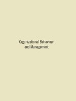 Organizational behavior management john martin