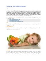 CHO bé ăn gì để bổ SUNG TAURINE 