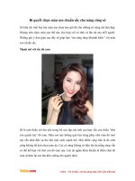 Bí quyết chọn màu son chuẩn sắc cho nàng công sở