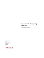 Student Guide - Oracle Identity Manager 11g Essentials Volume II