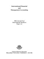MBA BOOK international financial and management accounting