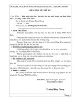 SKKN biện pháp giáo dục đạo đức cho học sinh thông qua hoạt động NGLL ở trường THCS ninh điền 