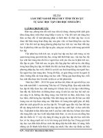 SKKN làm thế nào để phát huy tính tích cực tự giác học tập cho học sinh lớp 1 