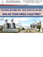 Phương án kiểm tra   sửa chữa và cài đặt van an toàn hrsg 2122 pm21 