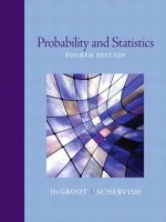 Probability and statistics 4e degroot shervish