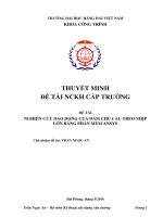 Nghiên cứu dao động của dầm chủ cầu treo nhịp lớn bằng phần mềm ANSYS