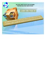 Nghiên cứu kết cấu ôtô điện theo điều kiện giao thông việt nam áp dụng ở thành phố hồ chí minh 