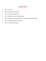 Truy xuất cơ sở dữ liệu bằng ado