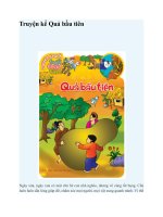 Truyện kể mầm non truyện kể quả bầu tiên 