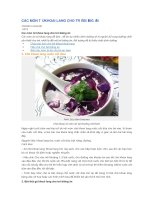 CÁC món từ KHOAI LANG CHO TRẺ BIẾNG ăn 