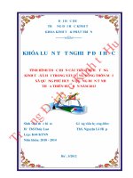 Tình hình thực hiện các tiêu chí hạ tầng kinh tế- xã hội trong xây dựng nông thôn mới ở xã Quảng Phú, huyện Quảng Điền, tỉnh Thừa Thiên Huế đến năm 2013