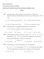 Trắc nghiệm toán 12 ôn thi đại học có đáp án