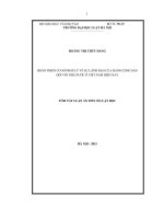 (TÓM TẮT LUẬN ÁN TIẾN SĨ LUẬT HỌC) HOÀN THIỆN CƠ SỞ PHÁP LÝ VỀ SỰ LÃNH ĐẠO CỦA ĐẢNG CỘNG SẢN ĐỐI VỚI NHÀ NƯỚC Ở VIỆT NAM HIỆN NAY