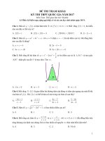 đề thi tham khảo thpt quốc gia 2017