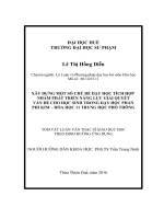 xây dựng các chủ đề dạy học tích hợp nhằm phát triển năng lực giải quyết vấn đề cho học sinh trong dạy học phần phi kim Hóa học 11 THPT