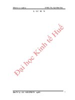 Một số giải pháp đẩy mạnh tiêu thụ sản phẩm sữa Abbott tại Công ty Cổ phần Thương mại Huế trên địa bàn Thành phố Huế