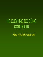 HỘI CHỨNG cushing do dùng corticoid, khoa nội tiết bệnh viện bạch mai