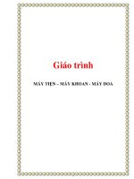 Giáo trình máy tiện,Máy khoan,Máy doa