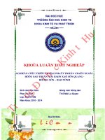 Nghiên cứu thực trạng phát triển chăn nuôi hươu sao tại địa bàn xã Sơn Quang – Hương Sơn – Hà Tĩnh