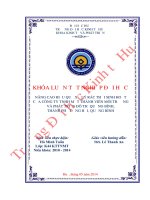 Nâng cao hiệu quả xử lý rác thải sinh hoạt của Công ty TNHH Một thành viên Môi trường và Phát triển Đô thị Quảng Bình, TP Đồng Hới, Quảng Bìn