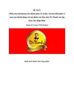 Phân tích ảnh hưởng của nhóm nhân tố xã hội, văn hóa đến hành vi mua của khách hàng với