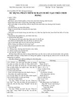 Sử dụng Scratch để tạo trò chơi Pong