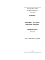 (TÓM TẮT LUẬN ÁN TIẾN SĨ QUẢN LÝ HÀNH CHÍNH CÔNG) TRÁCH NHIỆM CỦA NGƯỜI ĐỨNG ĐẦU CƠ QUAN HÀNH CHÍNH NHÀ NƯỚC