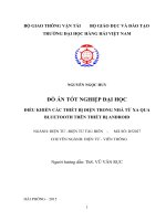 ĐIỀU KHIỂN các THIẾT bị điện TRONG NHÀ từ XA QUA BLUETOOTH TRÊN THIẾT BỊ ANDROID 