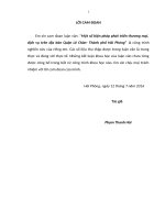 Một số biện pháp phát triển thương mại, dịch vụ trên địa bàn quận lê chân  thành phố hải phòng 