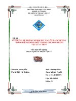 Tiểu luận Vận dụng kĩ thuật Webquest trong ôn tập chương Dòng Điện Không Đổi