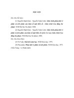 Phép tính vi phân và tích phân hàm một biến