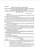 Nghiên cứu áp dụng phương pháp bàn tay nặn bột trong dạy học hóa học ở trường thcs tỉnh bình định 