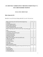 CÂU hỏi TRẮC NGHIỆM SINH lý BỆNH bài 18 BỆNH THẬN và bài 16 BỆNH GAN mật có đáp án