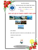 BẢY KỲ QUAN THIÊN NHIÊN THẾ GIỚI