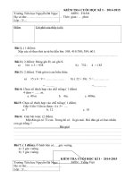 DE KIEM TRA CUOI KI I- LOP 3c