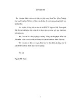 Khóa luận nghiên cứu kỹ năng tổ chức trò chơi toán học của học sinh trường trung cấp sư phạm mầm non thái bình 