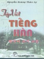 Tập viết tiếng hàn quốc 