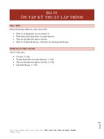 ÔN TẬP KỸ THUẬT LẬP TRÌNH