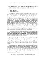 Tiểu luận ảnh hưởng của thi pháp đồng dao trong thơ trần đăng khoa tuổi ấu thơ 