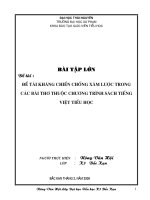 Luận văn kháng chiến chống xâm lược trong các bài thơ thuộc chương trình sách tiếng việt tiểu học 
