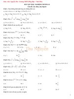 trắc nghiệm hàm số lũy thừa, mũ, lôgarit